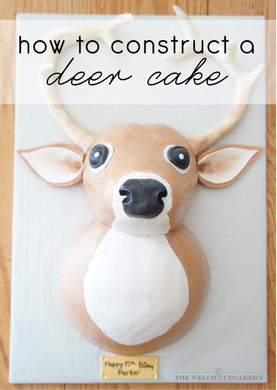 The Welch Cupcakery: How to Construct a Deer Cake